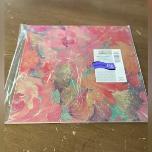 More Vintage 90’s HALLMARK Gift Wrap: Floral in Abstract Metallic Beauty